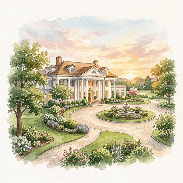 Crest Hollow Country Club watercolor